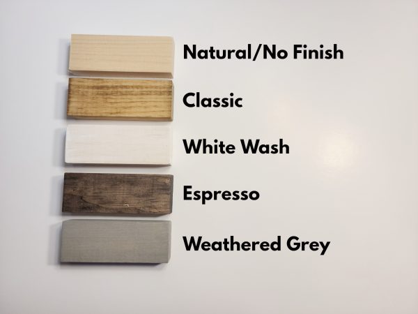 Ladder Shelf Colours - Natural/No finish, Classic, White Wash, Espresso, Weathered Grey